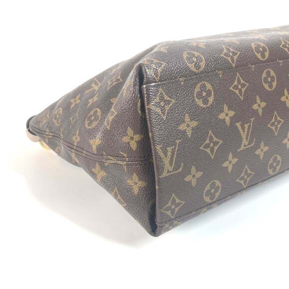 LOUIS VUITTON Authentic Brown Monogram Leather Shoulder Bag - Picture 7 of 16
